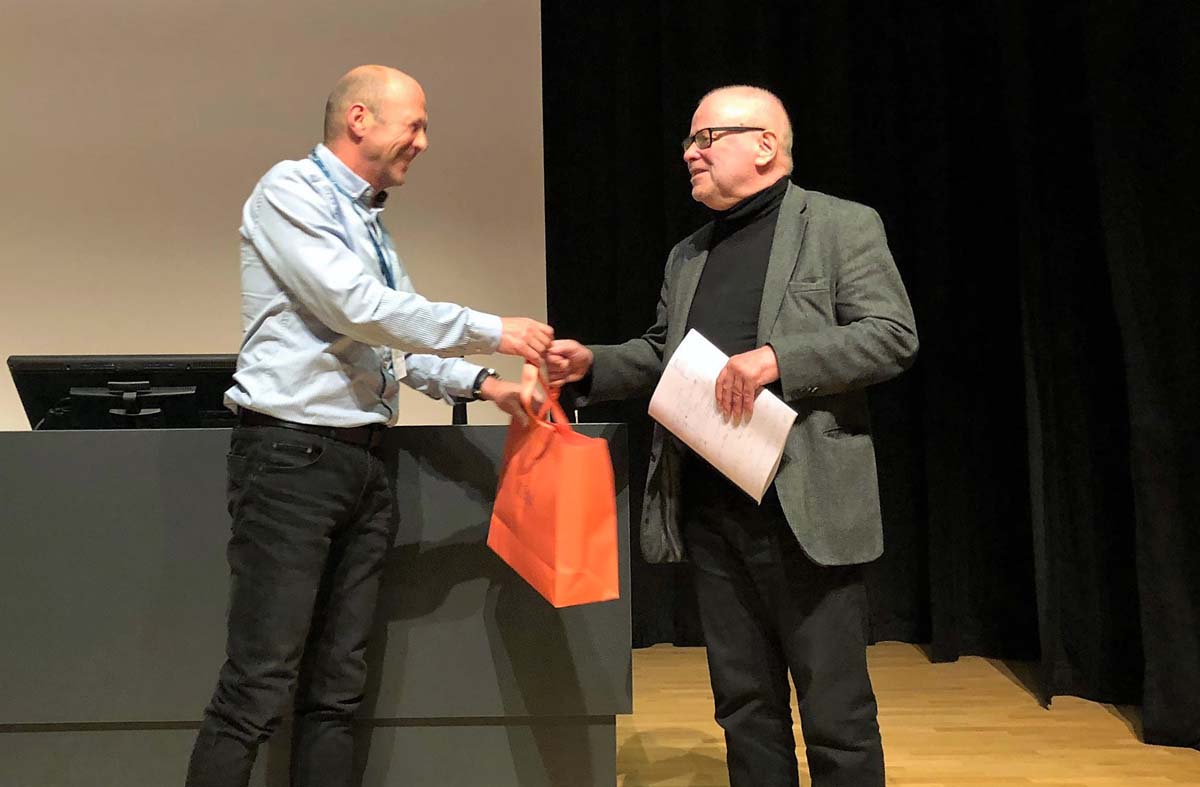 RUNIN supervisor Bjørn Asheim being honoured during the conference due to his strongly influential work in regional studies